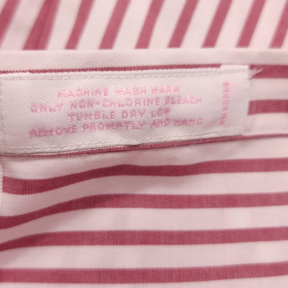 Brooks Brothers Alabama Crimson Tide Shirt Womens 8 Red Stripe Non Iron Stretch - Picture 6 of 9
